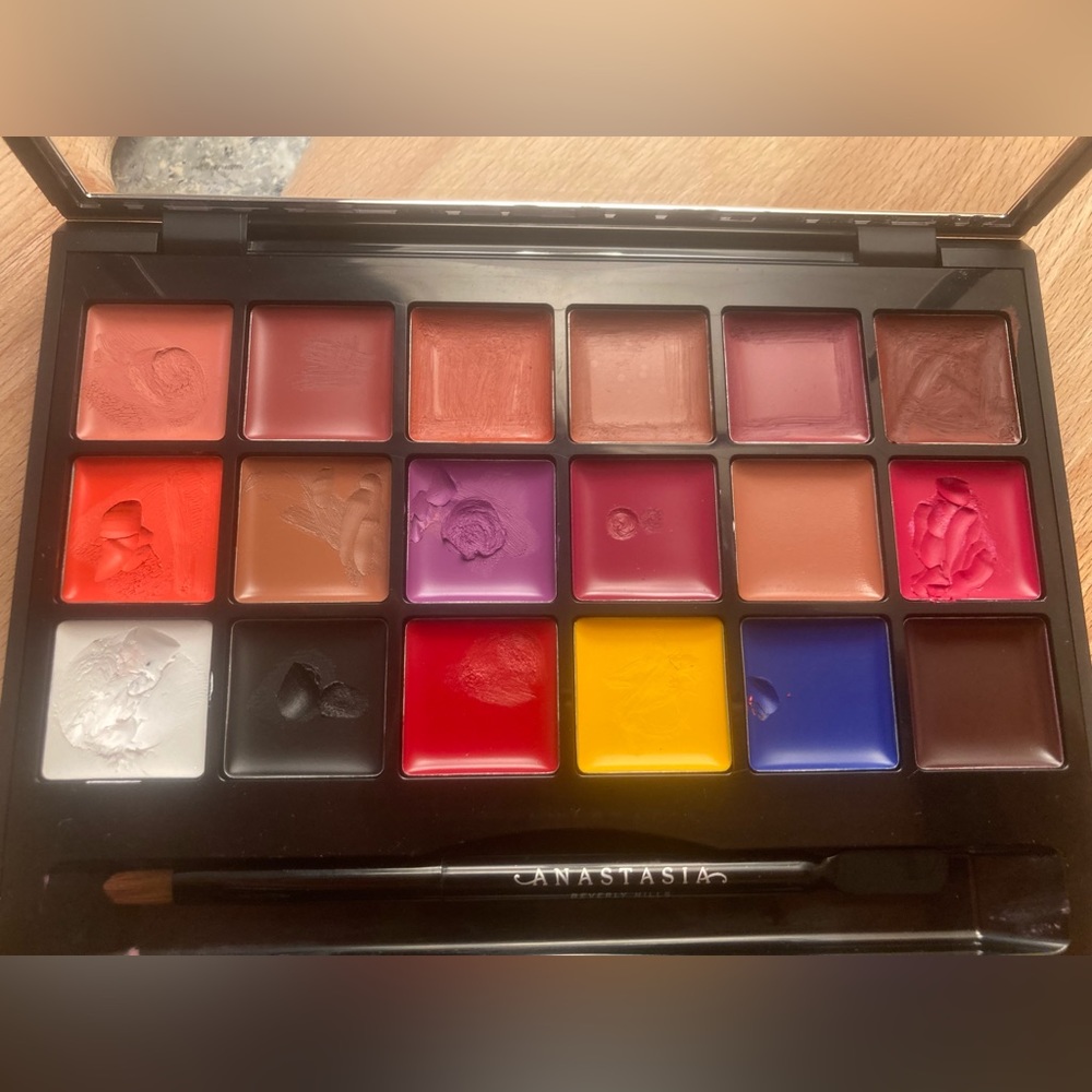 Anastasia Beverly Hills Lip Palette & Brush/Spatula~DISCONTINUED HTF!